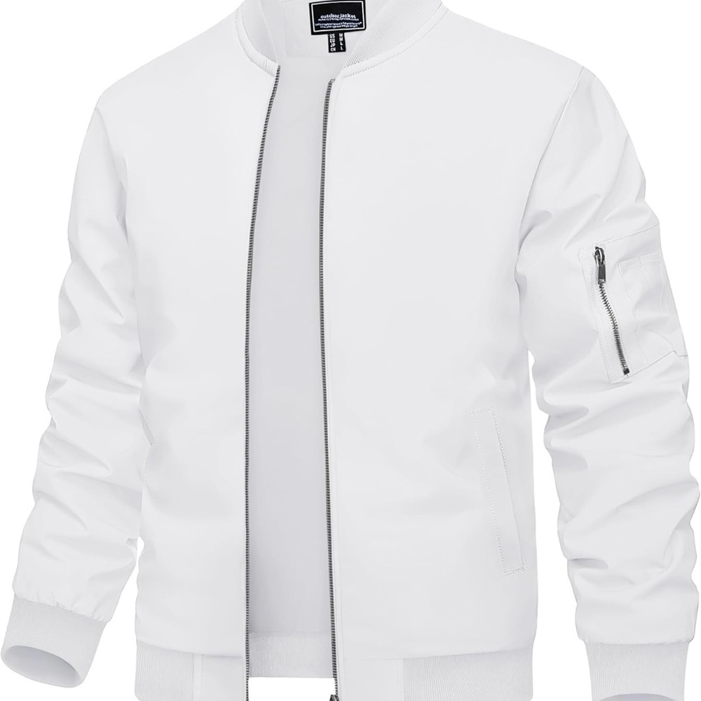 White Bomber Jacket